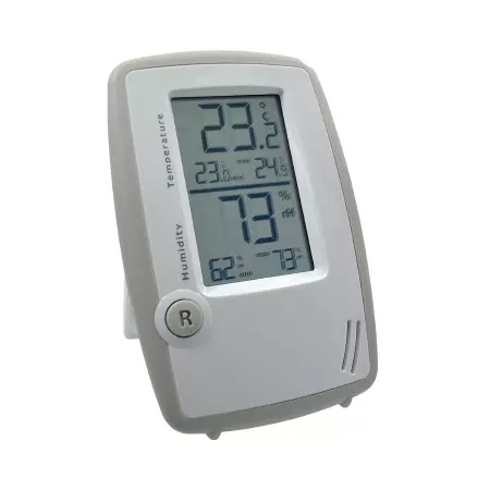 PANTek Technologies LLC Digital Thermometer / Hygrometer Fahrenheit / Celsius 14° to 158° F (-10° to 70° C) Internal Sensor Flip-out Stand / Hanging Battery Operated - M-982838-3325 - Each