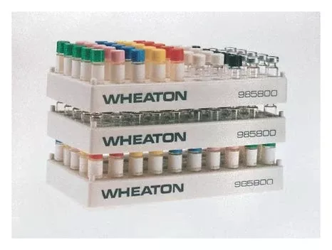 PANTek Technologies LLC Vial Rack Wheaton Cryule™ 50 Place 1 to 2 mL Tube Size 7/8 X 4 X 7-2/5 Inch - M-1120072-776 - Pack of 5