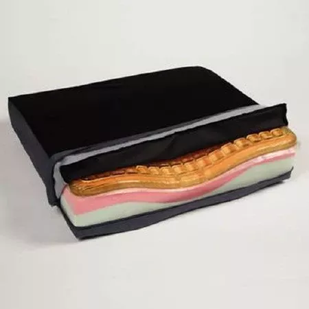 Patterson Medical Supply Coccyx Support Seat Cushion AliMed 16 W X 16 D X 3-5/8 H Inch Foam / Gel - M-697406-3409 - Each
