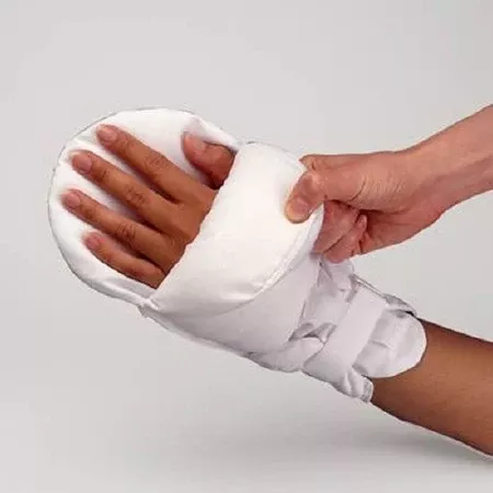 Patterson Medical Supply Hand Control Mitt Posey Peek-A-Boo One Size Fits Most Without Straps Hook and Loop Closure - M-732327-4518 - Pair