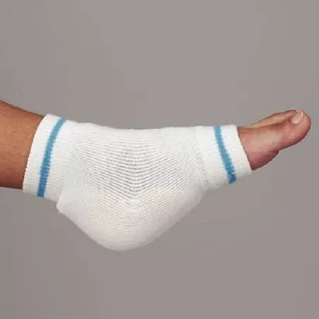 Patterson Medical Supply Heel / Elbow Protection Sleeve Rolyan AM Regular White / Blue Trim - M-697049-910 - Pair