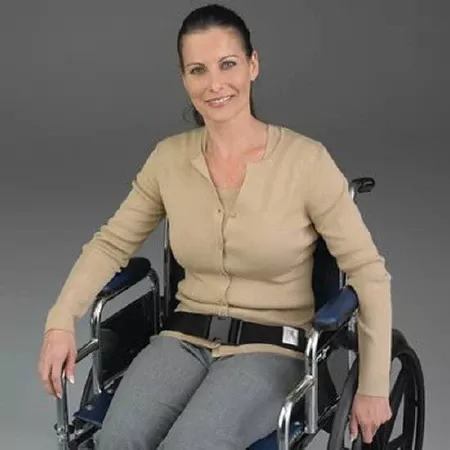 Patterson Medical Supply Wheelchair Belt Patterson One Size Fits Most Quick Release Buckle (Side Release) 2 Piece - M-640771-4050 - Each