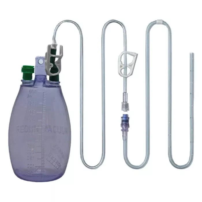 PFM Medical ASEPT Drainage Kit, with Vacuum Bottle, Drainage Line and Procedure Pack, 1000mL Capacity