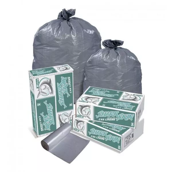 Pitt Plastics Bag Trash 40-45gal LDPE 1-1/10mil 10/RL 10 RL 40x46" Gray 100/Ca