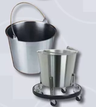 Polarware Bucket Kick Stainless Steel 16qt Silver 3/Ca