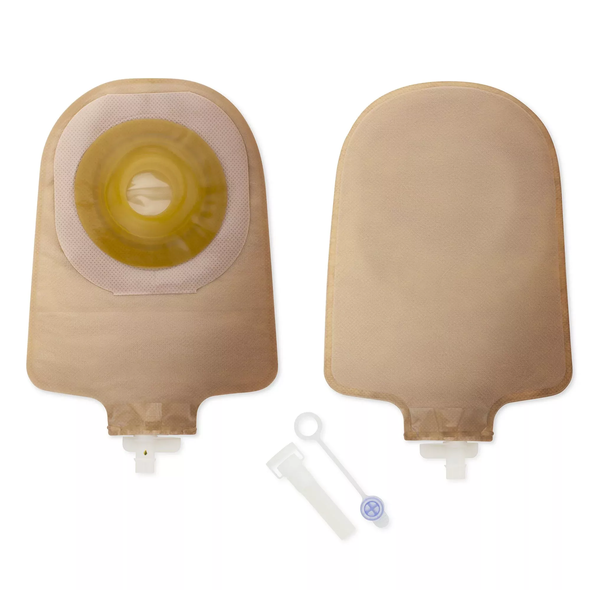 Premier™ 8495 One-Piece Beige Urostomy Pouch, Pre-cut to Fit 29 mm Stomas