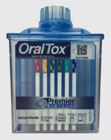 Premier Biotech Drugs of Abuse Test OralTox 6-Drug Panel AMP, COC, mAMP/MET, OPI, PCP, THC Saliva Sample 25 Tests - M-1095454-2947 - Case of 1