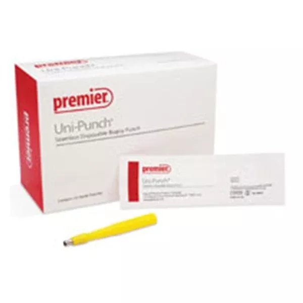 Premier Medical Bpsy Pnch Drml Un-Pnch 1.5mm Rbd Hlw Hndl SS Bld Disp Strl 50/Bx