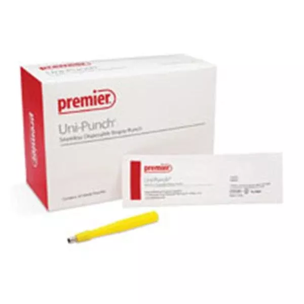 Premier Medical Bpsy Pnch Drml Un-Pnch 3.5mm Rbd Hlw Hndl SS Bld Disp Strl 50/Bx