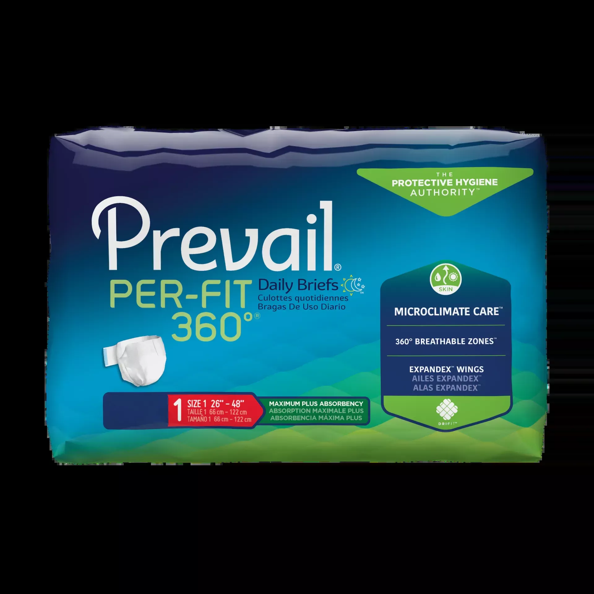 Prevail Per-Fit 360° Unisex Briefs - Maximum Plus Absorbency