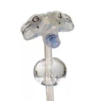 (PROFESSIONAL USE ONLY)G-JET Low Profile Gastric-Jejunal Enteral Tube 14 Fr x 1.5 cm x 30 cm