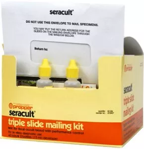 Propper Manufacturing Patient Sample Collection and Screening Kit Seracult Mailing Kit Colorectal Cancer Screening Fecal Occult Blood Test (FOBT) Stool Sample 40 Tests - M-197419-2484 - Case of 2