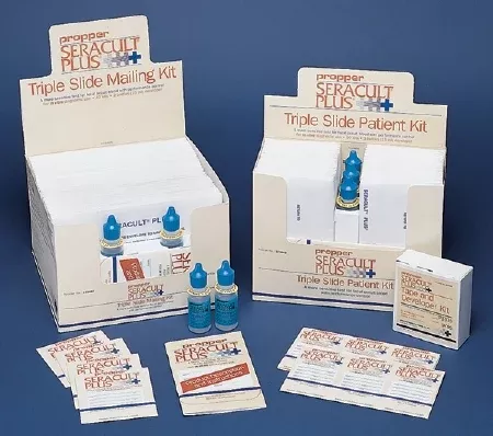Propper Manufacturing Patient Sample Collection and Screening Kit Seracult Plus Mailing Kit Colorectal Cancer Screening Fecal Occult Blood Test (FOBT) Stool Sample 40 Tests - M-218189-1584 - Case of 2