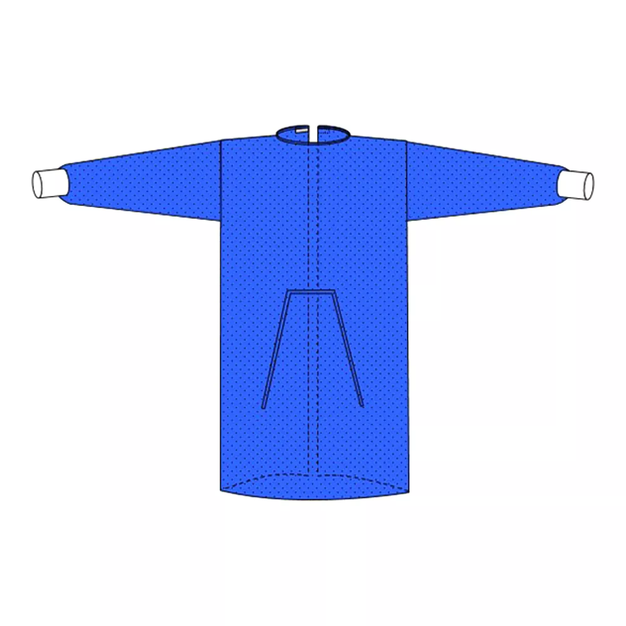 Protective Procedure Gown Welmed Large Blue NonSterile Not Rated Disposable