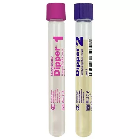 Quantimetrix Urine Chemistry Urinalysis Control Dipper Urinalysis Dipstick Testing 2 Levels 6 X 15 mL - M-211623-269 - Box of 6