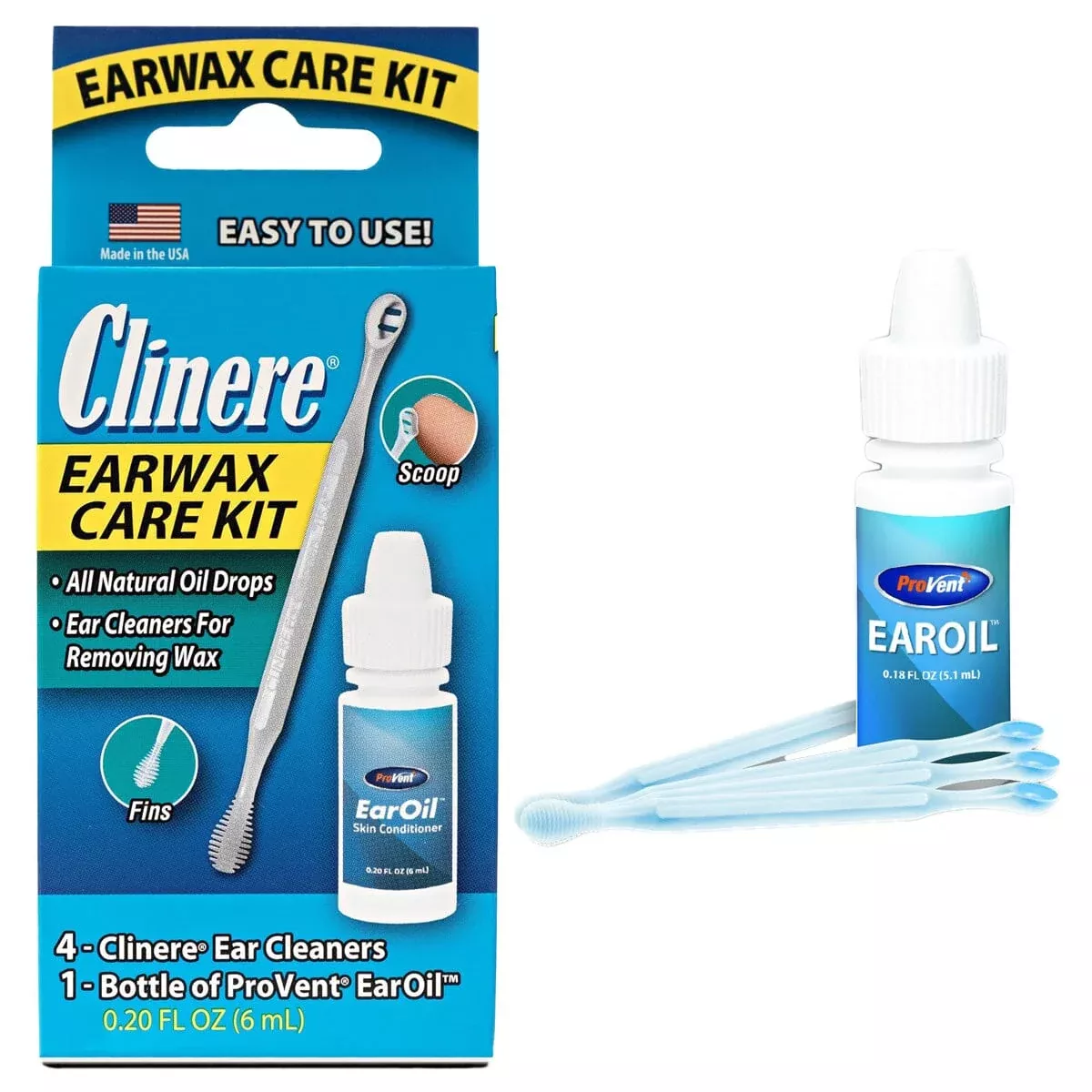 Quest Clinere EarWax Cleaning Kit, Blue
