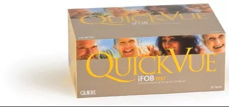Quidel Patient Sample Collection and Screening Kit QuickVue iFOB Colorectal Cancer Screening Fecal Occult Blood Test (iFOB or FIT) Stool Sample 10 Tests - M-536472-1041 - Kit of 10
