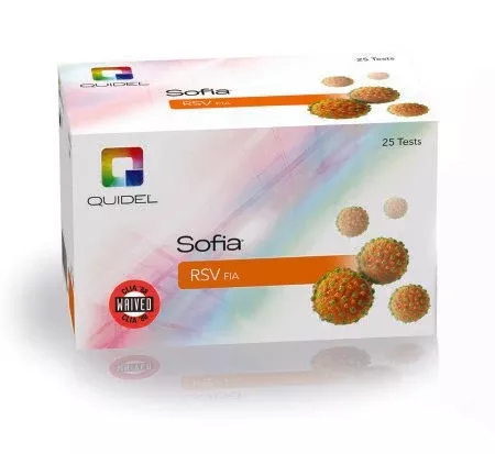 Quidel Rapid Test Kit Sofia RSV FIA Fluorescence Immunoassay (FIA) Respiratory Syncytial Virus Test (RSV) Nasopharyngeal Swab / Nasopharyngeal Wash / Nasopharyngeal Aspirate Sample 25 Tests - M-853972-4483 - Kit of 1