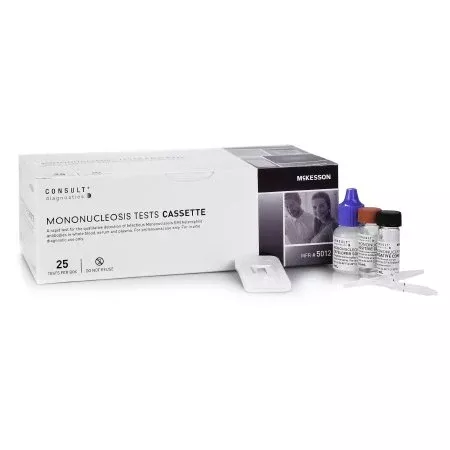 Rapid Test Kit McKesson Consult™ Infectious Disease Immunoassay Infectious Mononucleosis Whole Blood / Serum / Plasma Sample 25 Tests - M-951314-2532 - Kit of 1
