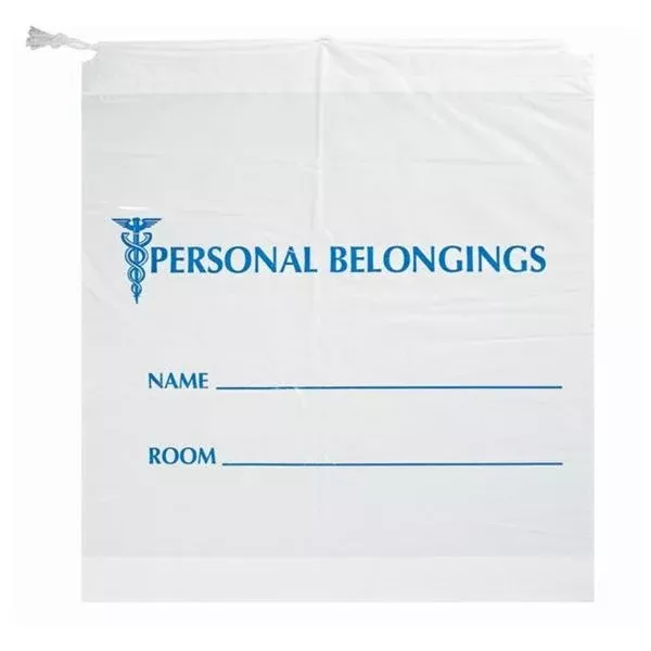 Rd Plastics Bag Patient Belongings Opaque/Blue Print 18x20" 500/Ca