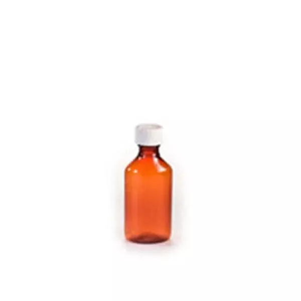 Rexam Prescription Products Bottle Medicine Rexam Plastic 4oz Amber 90/Ca
