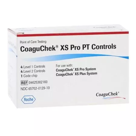 Roche Diagnostics Coagulation Control CoaguChek XS Plus Prothrombin Time Test (PT) 2 Levels - M-637181-1698 - Each