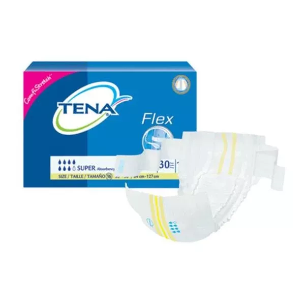SCA ontinence Brief Tena Flex Super Adult Large 33-60" Heavy 90/Ca