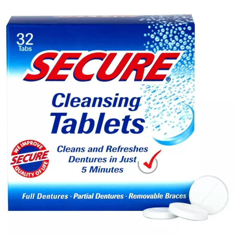 Secure Cleansing Tablet, 32 Count