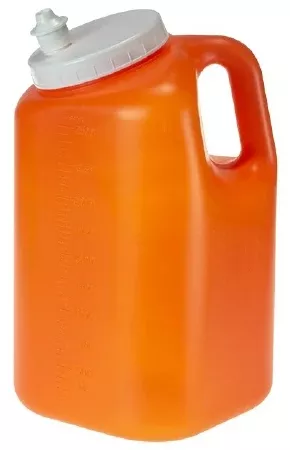 Simport Scientific 24 Hour Urine Specimen Collection Container Uritainer™ 5-1/4 X 5-1/4 X 9-1/5 Inch HDPE 2,500 mL (84.5 oz) Screw Cap Unprinted NonSterile - M-1035059-4860 - Case of 40