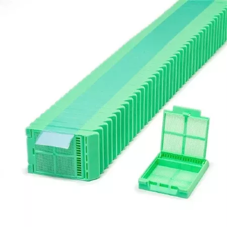 Simport Scientific Biopsy Cassette Micromesh™ Acetal Green - M-1117707-3016 - Case of 2000