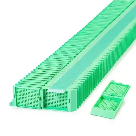 Simport Scientific Biopsy Cassette Unisette™ Acetal Green - M-1113083-2526 - Case of 1000