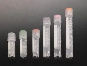 Simport Scientific Cryovial Cryogenic Tube Round Bottom, Skirted Plain 12.5 X 71 mm 3 mL Without Color Coding Screw Cap Polypropylene Tube - M-1112330-4055 - Case of 1000