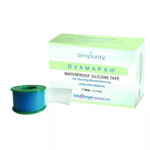 Simpurity DermaPro Waterproof Silicone Tape, 2" x 5yd