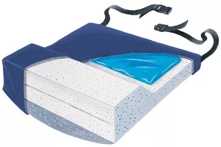 Skil-Care Anti-Thrust Seat Cushion Skil-Care™ 16 W X 16 D Inch Foam / Gel - M-822507-2275 - Each