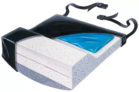 Skil-Care Anti-Thrust Seat Cushion Skil-Care™ 16 W X 18 D Inch Foam / Gel - M-582962-3889 - Each