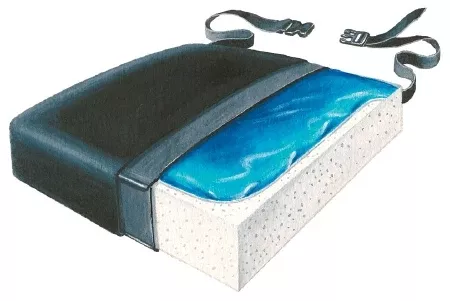 Skil-Care Bariatric Seat Cushion Bari-Gel™ 28 W X 18 D X 3 H Inch Foam / Gel - M-822295-4464 - Each