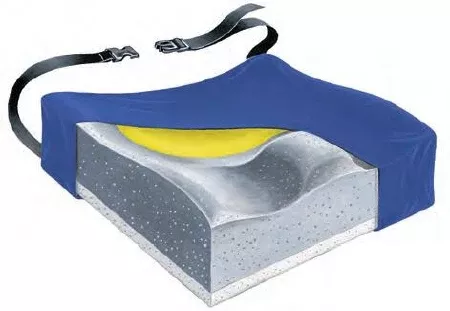 Skil-Care Contoured Seat Cushion Skil-Care™ 16 W X 16 D X 3 H Inch Foam - M-709596-3523 - Each