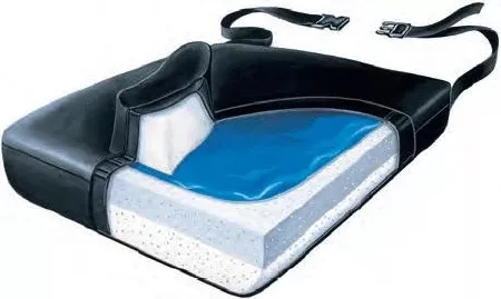Skil-Care Level Seat Cushion Slide Guard 18 W X 16 D X 2 H Inch Foam / Gel - M-252797-4635 - Each