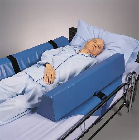 Skil-Care Roll-Control Bed Bolster 34 W X 8 D X 7 H Inch Foam Hook and Loop Strap Fastening - M-582945-4524 - Each
