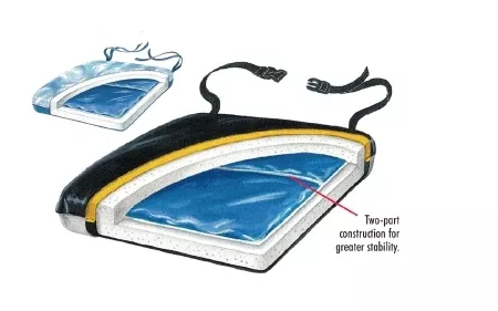 Skil-Care Seat Cushion Econo-Gel 16 W X 16 D X 2 H Inch Foam / Gel - M-252794-325 - Each
