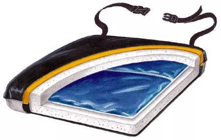 Skil-Care Seat Cushion Econo-Gel 18 W X 16 D X 2 H Inch Foam / Gel - M-578936-4955 - Each