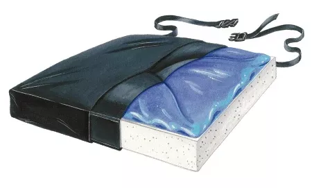 Skil-Care Seat Cushion Thin-Line 18 W X 16 D X 1 H Inch Foam / Gel - M-580070-3926 - Each
