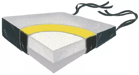 Skil-Care Wedge Seat Cushion Skil-Care™ 18 W X 16 D X 4 to 2 H Inch Foam - M-823354-4928 - Each