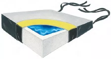 Skil-Care Wedge Seat Cushion Skil-Care™ 18 W X 16 D X 6 H X 3 H Inch Foam - M-190090-4483 - Each