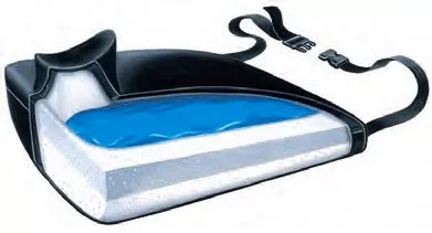 Skil-Care Wedge Seat Cushion With Pommel Slide Guard 18 W X 16 D X 4 H Inch Foam - M-580247-304 - Each