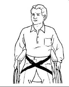 Skil-Care Wheelchair Belt Skil-Care™ 1-Strap - M-252764-1023 - Each