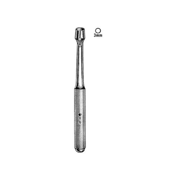 Sklar Instruments Biopsy Punch Keyes 3mm Sharp/Round Ea