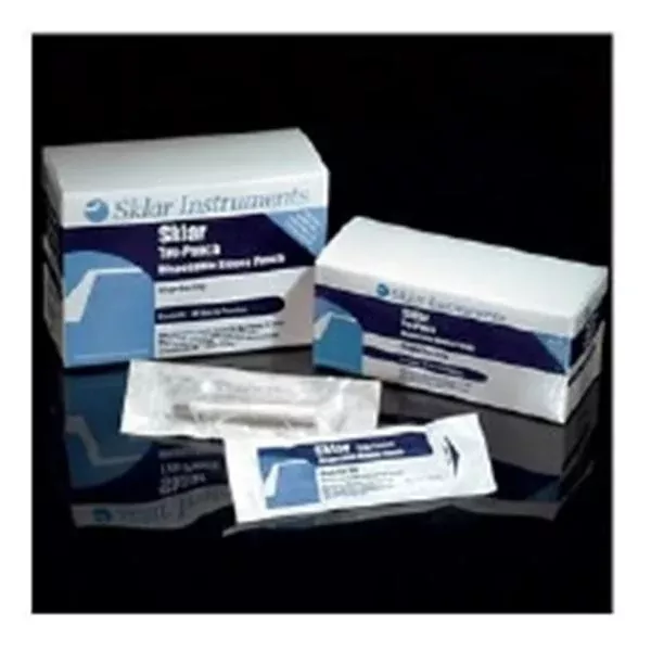 Sklar Instruments Bpsy Pnch Drml Tr-Pnch 1.5mm Rbd Hlw Hndl SS Bld Disp Strl 50/Bx