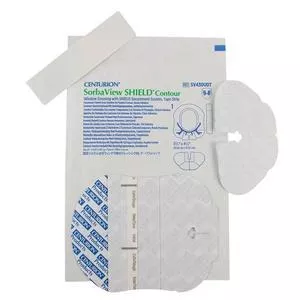 Sorbaview Shield Catheter Positioning Dressing, Contour, 3.75" x 4.25"