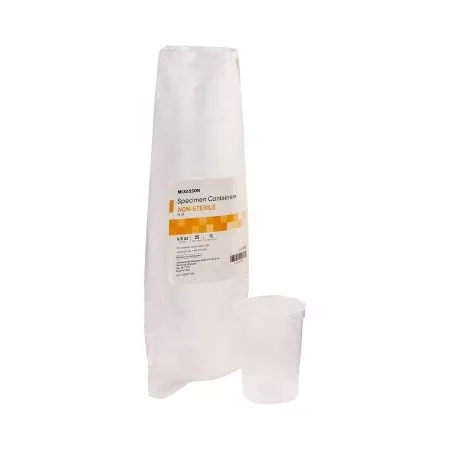 Specimen Container McKesson Polypropylene 192 mL (6.5 oz.) Without Closure NonSterile - M-911825-3018 - Case of 20